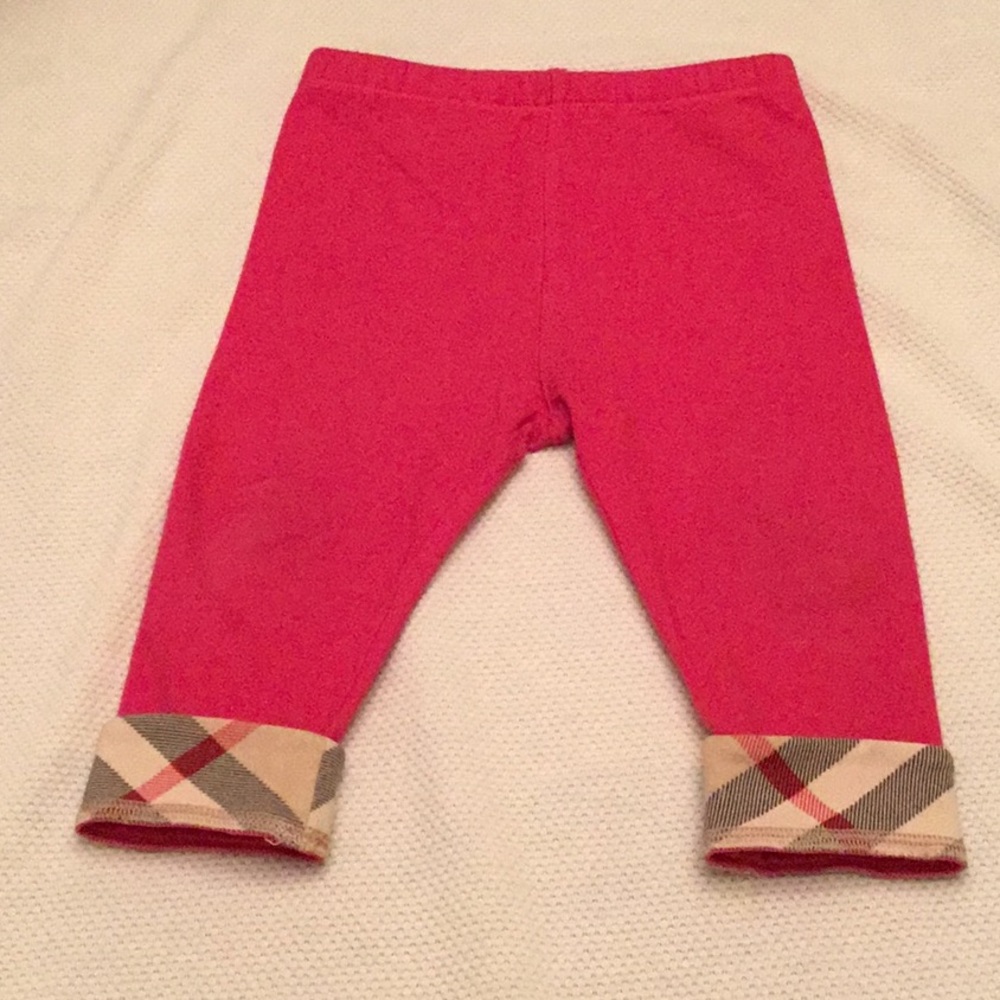 Burberry Pants/leggings, Raspberry color